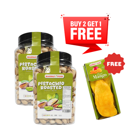 Buy 2 Free 1 | Pistachio Roasted | 800g | Free Dried Mango