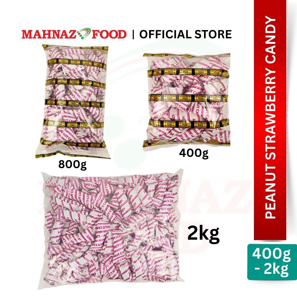 Mahnaz Food - Peanut Candy (Peanut Barley / Peanut Coffee / Peanut Durian / Peanut Pomegranate / Paenut Coconut / Peanut Strawberry / Peanut Sesame))