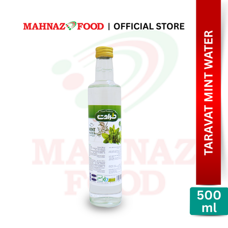 Mahnaz Food Taravat Mint Water 500ml | Natural Herbal Distillate | Digestion & Hydration | Air Pudina | 薄荷水