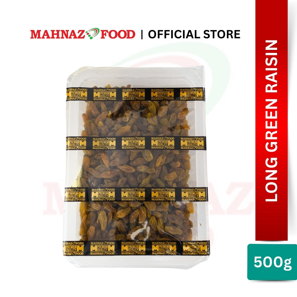 Makanan Mahnaz - Kismis Hijau Panjang/Kismis Hijau Panjang 500G/1Kg