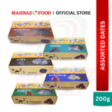 Mahnaz Food Premium Assorted Dates 200G | Ajwa / Safawi / Mariami A / Mariami Jumbo / Medjoul | Kurma Berkualiti | 椰枣