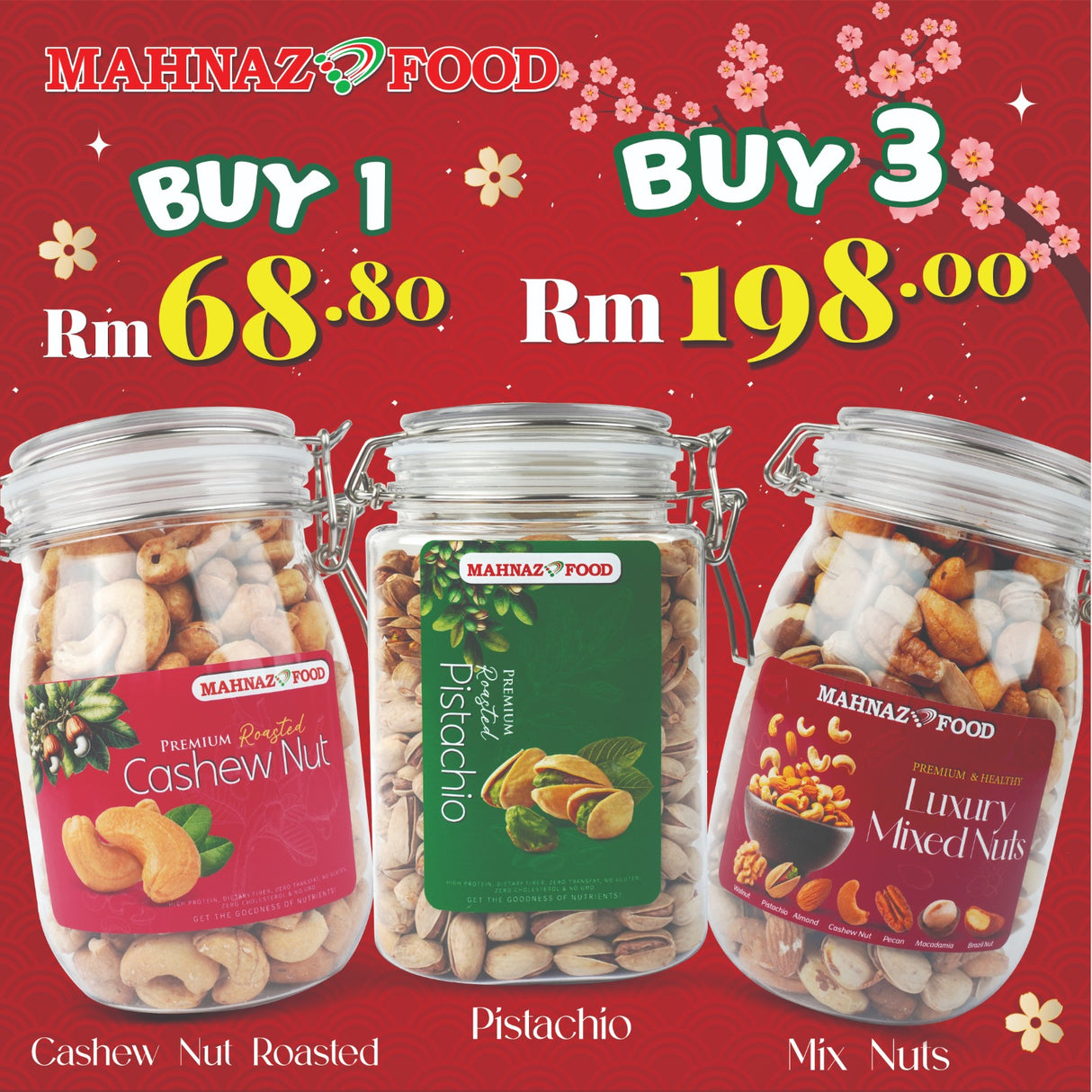 Mahnaz Food Premium Cashew Nut 550G