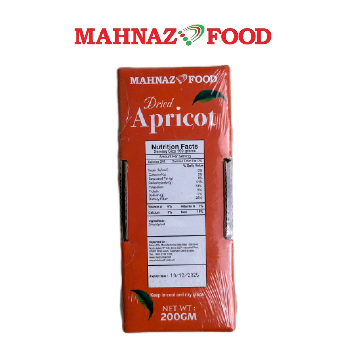 Aprikot Kering Premium Mahnaz 200G