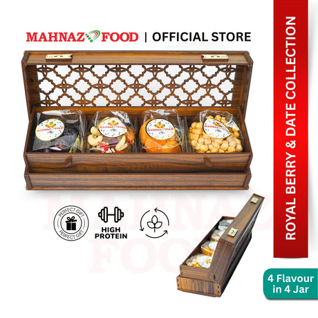 Kotak Hadiah Campuran Makanan Mahnaz Beri Dan Kurma