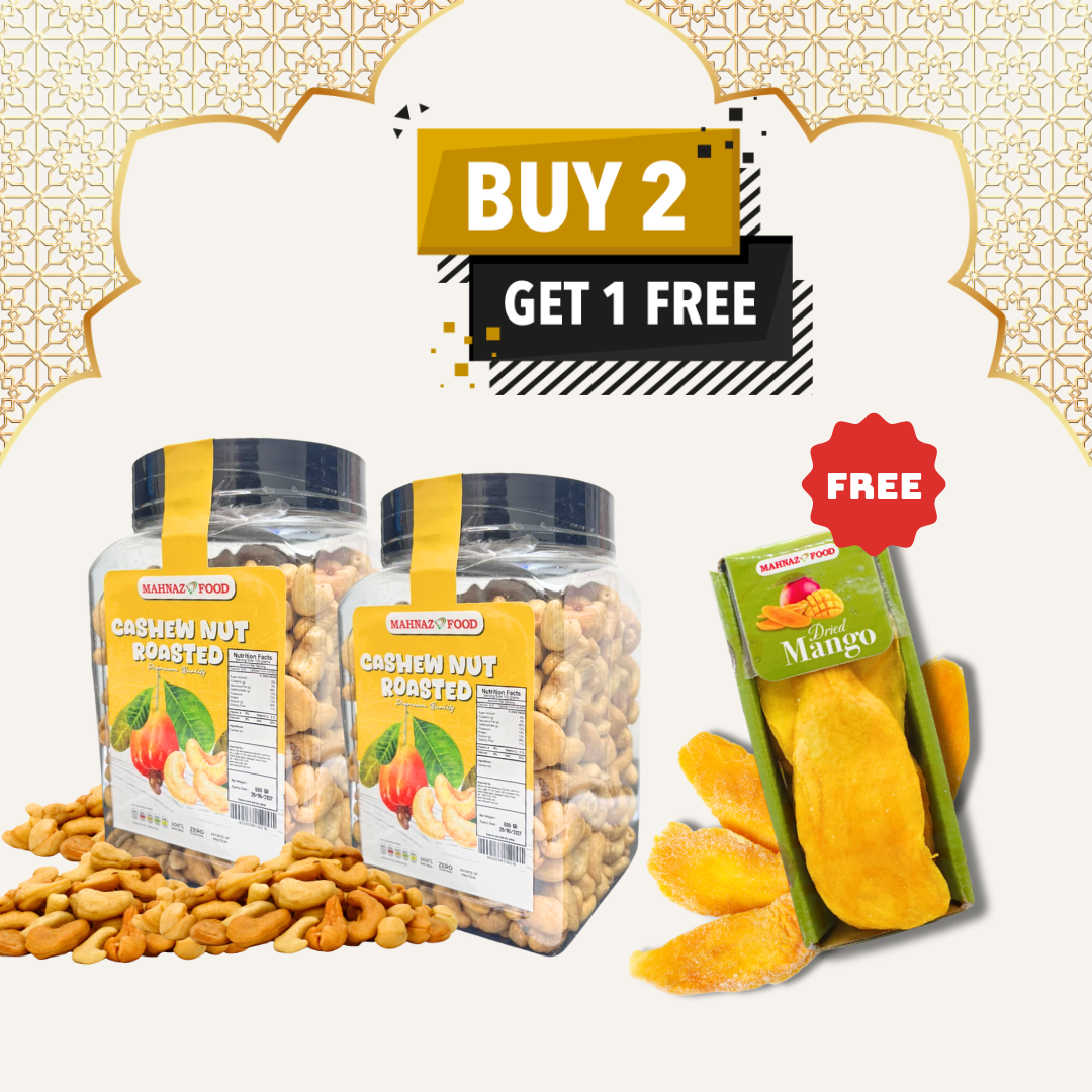 Buy 2 Free 1 | Cashew Nut Roasted | 800g | Free Dried Mango