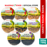 Mahnaz Food Variety Raisins Round Container 500g – 700g | Premium Snack | Healthy Gift Set | Mix Raisins | 葡萄干礼盒