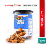 Mahnaz Food Pecan Nuts 220G & Pecan Honey 240G | Brain Food | High Antioxidant | Premium Nut 蜂蜜山æ ¸桃 养脑零食