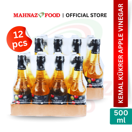 Mahnaz Food Wholesale | Kemal Kukrer Apple Vinegar 500ml (12 bottles)