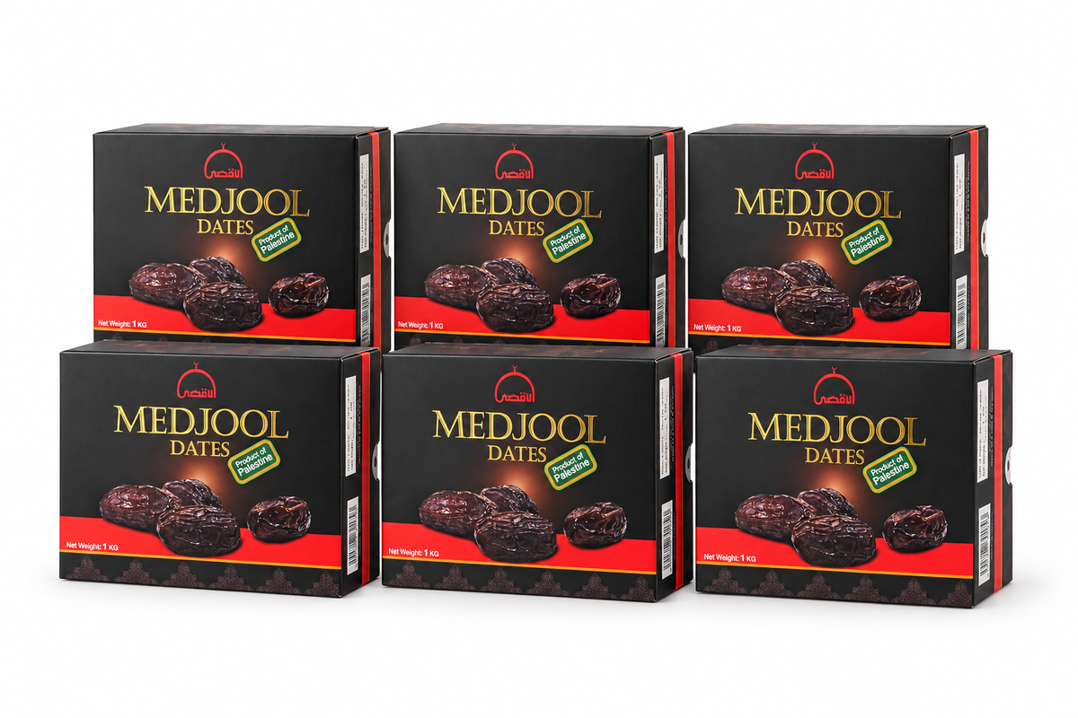 Wholesale | Al-Aqsa | Premium Palestine Medjoul | 1kg x 6 packs