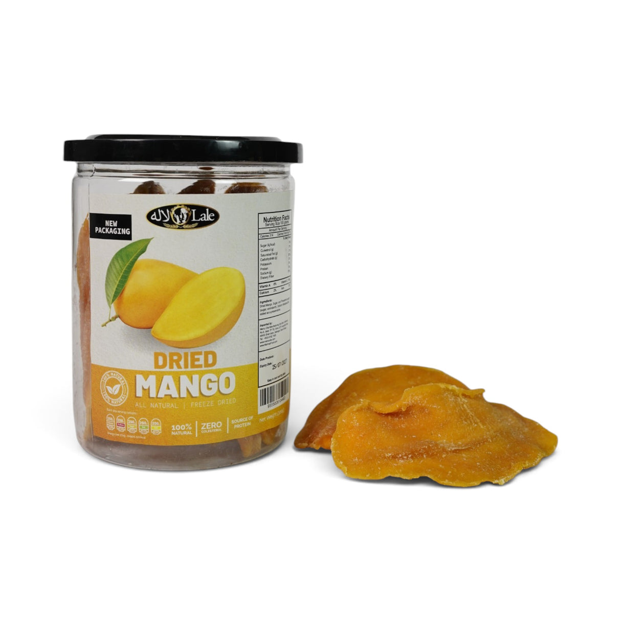 Mahnaz Food Lale Mangga Kering Serbaguna Makanan Ringan Buah-buahan Kering Semulajadi 200G
