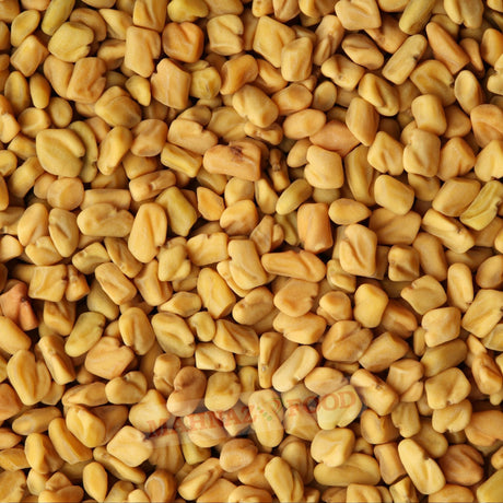 Mahnaz Food premium dried fenugreek seeds with a golden-brown color and distinct angular shape for cooking and spices