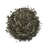 Mahnaz Food loose leaf herbal tea blend of green tea, nettles, and olive leaves for cholesterol support.