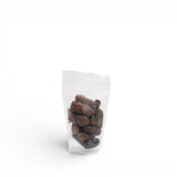 Mahnaz Food Mariami dates in a clear resealable pouch, golden to dark brown, soft, sweet, chewy texture.