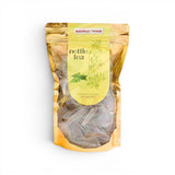Mahnaz Food nettle tea in individual sachets, caffeine-free herbal tea with smooth earthy flavor.