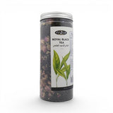 Mahnaz Food Royal Black Tea loose leaf blend with dried rose petals, 120g jar.
