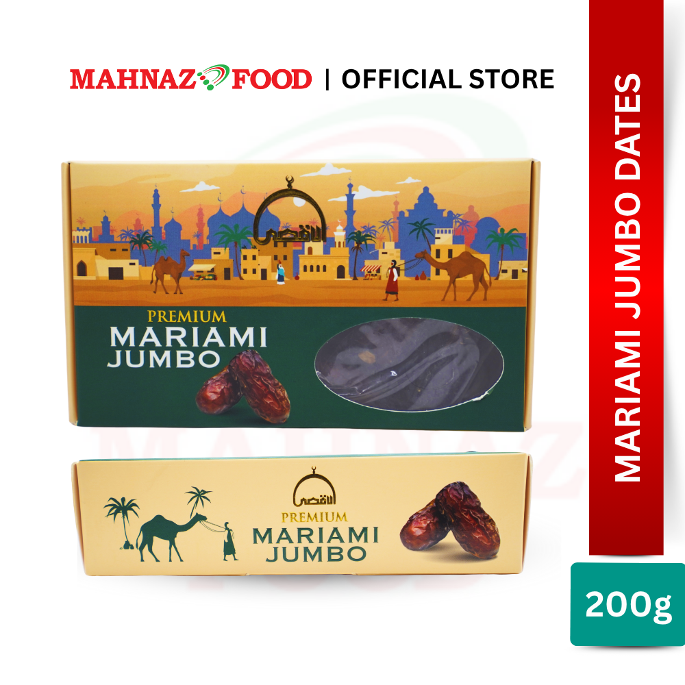 Mahnaz Food Premium Assorted Dates 200G | Ajwa / Safawi / Mariami A / Mariami Jumbo / Medjoul | Kurma Berkualiti | 椰枣