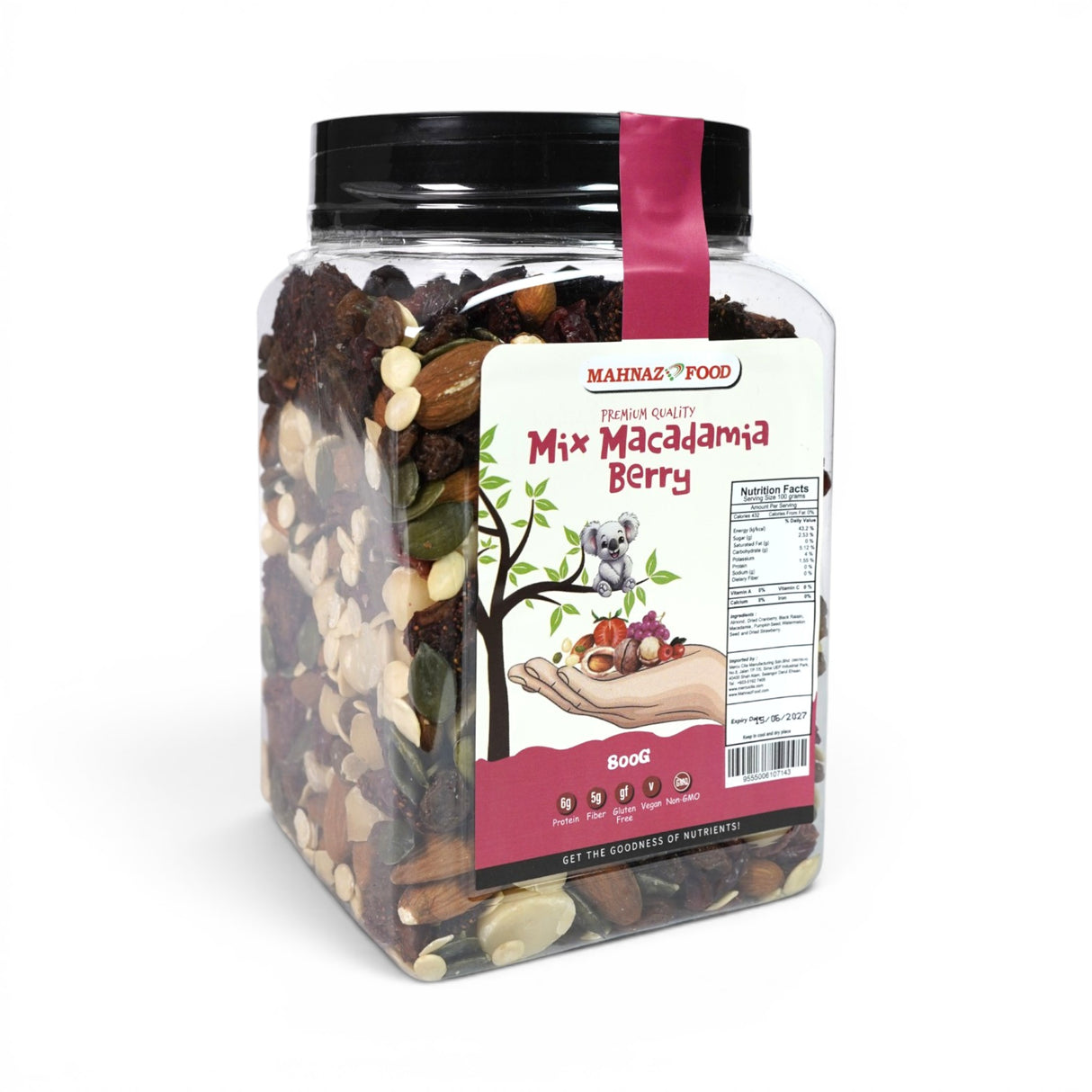Nut | Macadamia | No Shell | Berry Mix | 800g