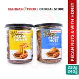 Mahnaz Food Pecan Nuts 220G & Pecan Honey 240G | Brain Food | High Antioxidant | Premium Nut 蜂蜜山æ ¸桃 养脑零食