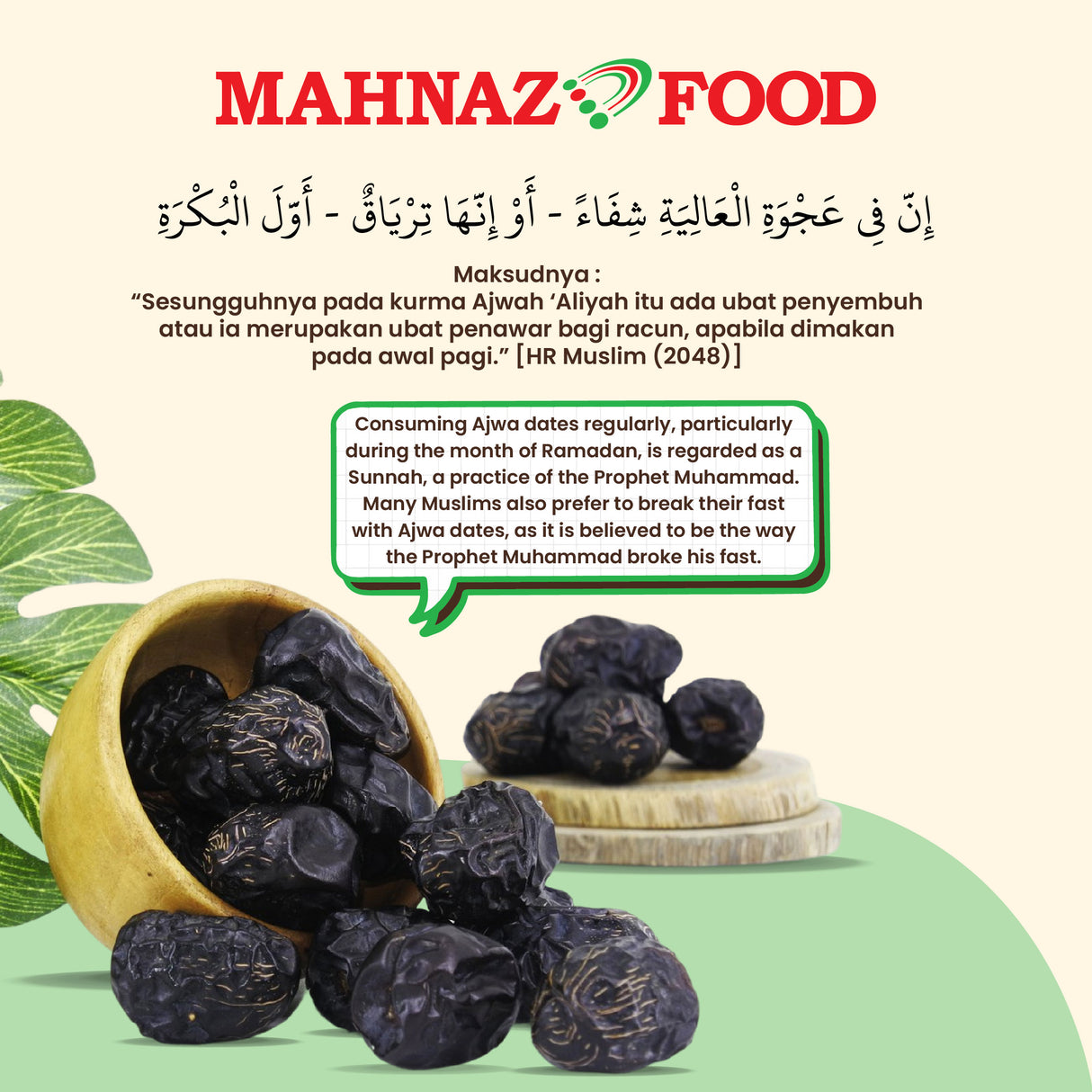 Mahnaz Food Wholesale | Ishan Ajwa Date Jumbo 5kg
