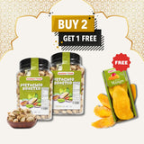 Buy 2 Free 1 | Pistachio Roasted | 800g | Free Dried Mango