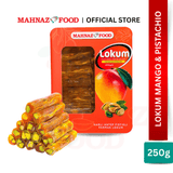 MAHNAZ FOOD LOKUM MANGO AND PISTACHIO 250G